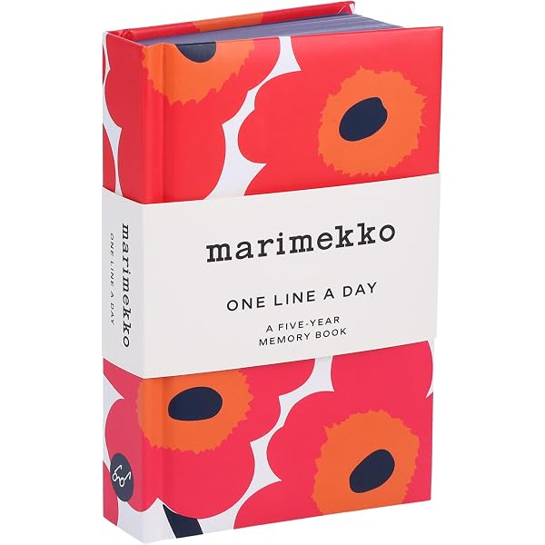 Marimekko One Line a Day (Blue Unikko): A Five-Year Memory Book
